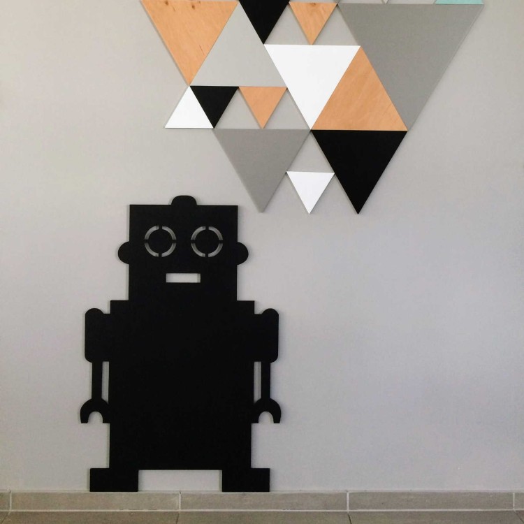 Tablica magnetyczno-kredowa Robot do pokoju dziecka