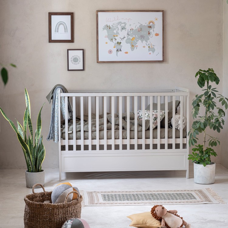 Drewniane łóżeczko 70x140 cm dla dzieci Vintage