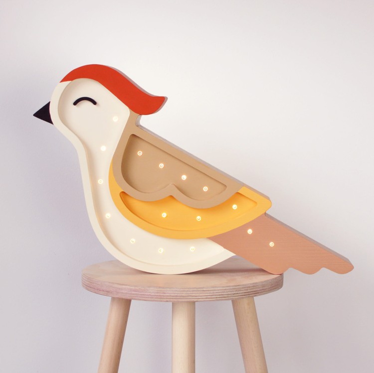 Dekoracyjna lampka LED w kształcie jemiołuszki do dziecięcego pokoju