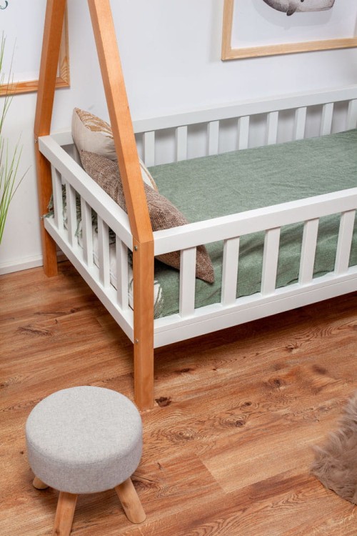 Tipi Drewniane Łóżko dla dziecka DOMEK MONTESSORI