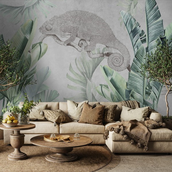 tapeta dla dziecka malumi kameleon Urban Jungle - Kameleon