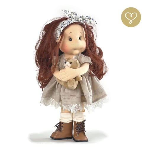 Szmaciana lalka Dezi Lullu Dolls – ręcznie robiona lalka dla dzieci