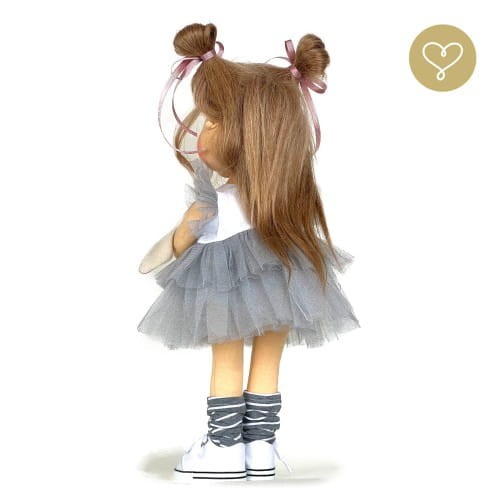 Lalka Vicky Lou z naturalnymi włosami alpaki