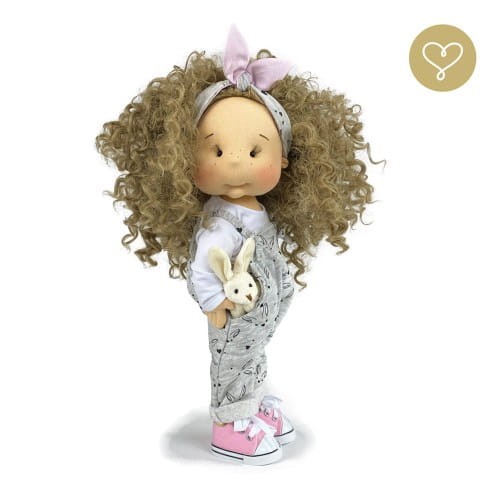 Ruchomy szkielet lalki Nina – lalka handmade Lullu Dolls