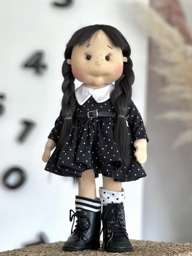 Lalka Midnight– lalka handmade