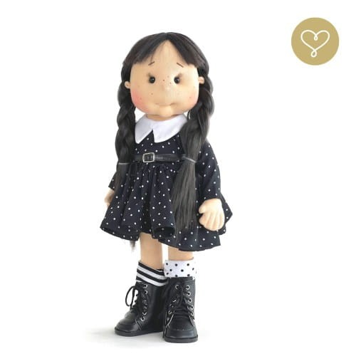 Szmaciana lalka dla dzieci Midnight – Lullu Dolls