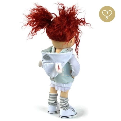 Naturalne włosy z alpaki w lalce Lullu Dolls