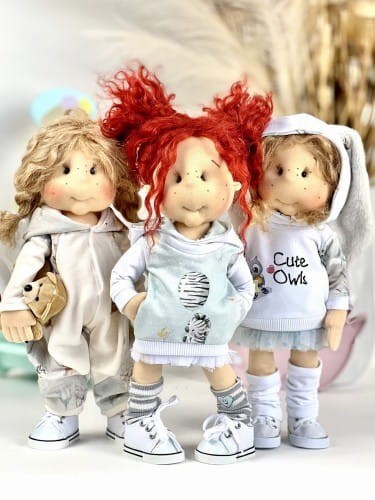 Ręcznie robiona lalka Lullu