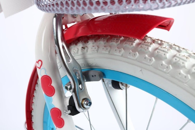 Rower dla dziecka BMX Lilly 20" biało-koralowy - PREZENT NA KOMUNIĘ