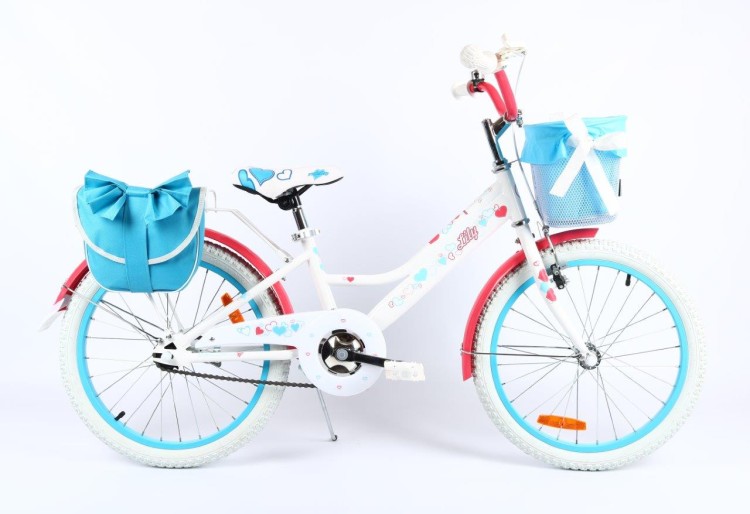 Rower dla dziecka BMX Lilly 20" biało-koralowy - PREZENT NA KOMUNIĘ