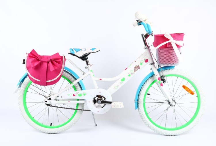 Rower dla dziecka BMX Lilly 20" biało-błękitny - PREZENT NA KOMUNIĘ