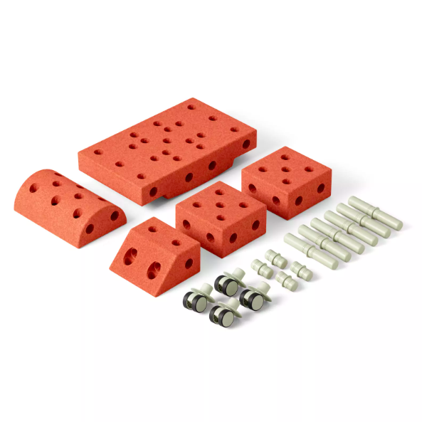 MODU Explorer set Pomarańczowy – zestaw kreatywnych klocków do zabawy i nauki w domu