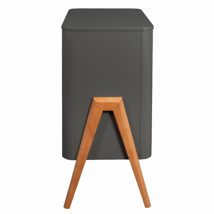 Drewniana komoda do pokoju dziecka Torsten Seal Grey + Teak