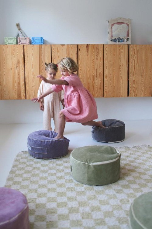 Pufa do pokoju dziecka Cozy Blue S