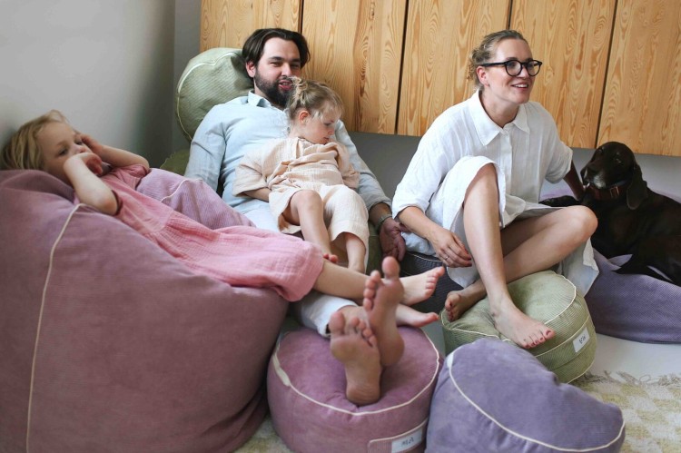 Pufa Cozy Green L – wygodne siedzisko do zabawy i relaksu