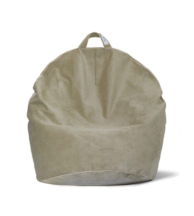 Pufa do pokoju dziecka Cozy Green L w kolorze zielonym