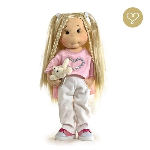 Szmaciana lalka Beibea Lullu Dolls – ręcznie szyta lalka dla dzieci