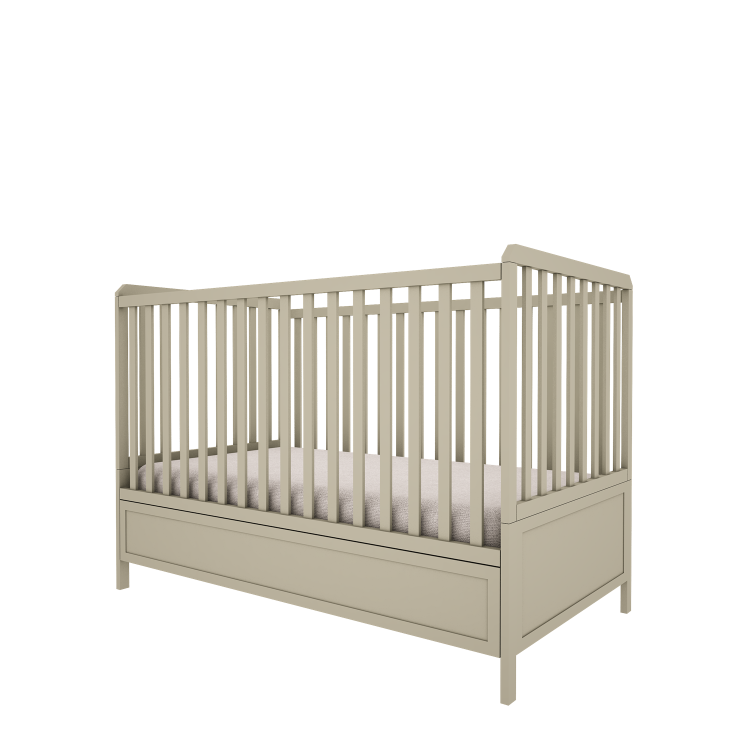 Drewniane łóżeczko 70x140 cm dla dzieci Vintage Eukaliptus