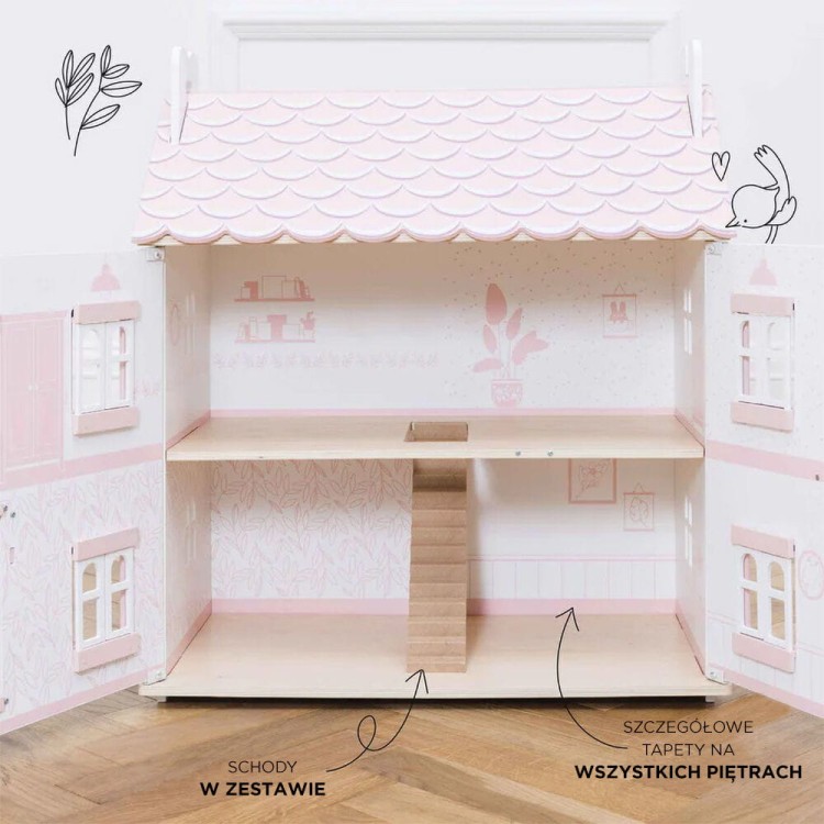 Drewniany domek dla lalek Sophie Le Toy Van – widok z przodu