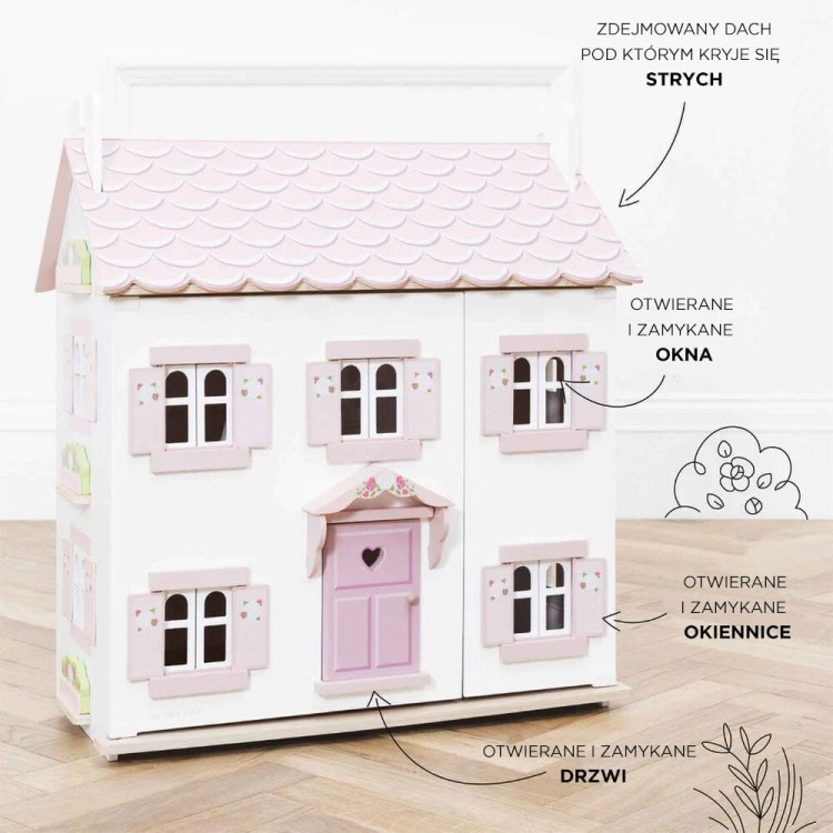 Trzypiętrowy domek Sophie z otwartą fasadą – Le Toy Van