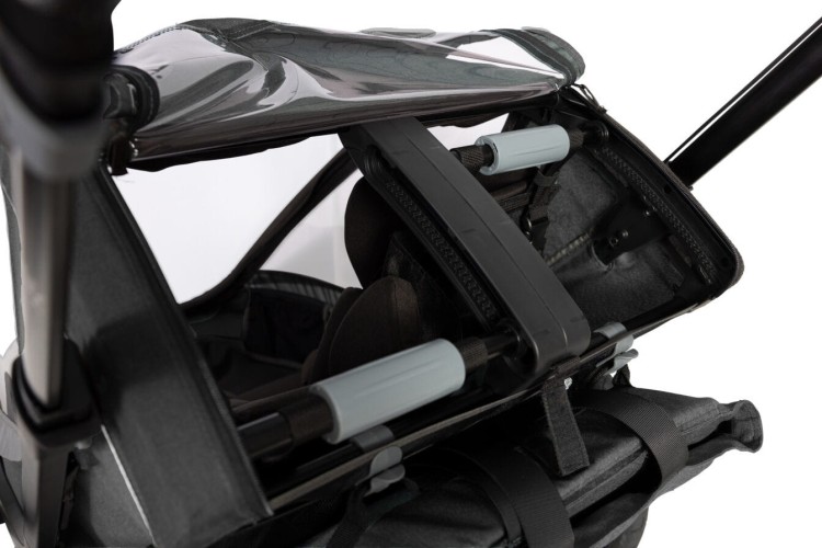 Hamax - Przyczepka rowerowa dla dzieci 3w1 COCOON, 2 osobowa - GREY/ BLACK