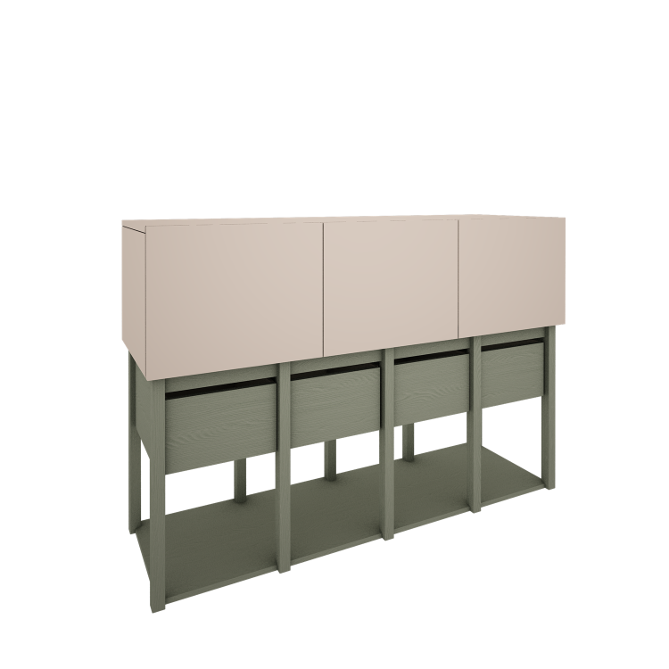 Drewniana komoda dla dziecka TWEENS Zielona