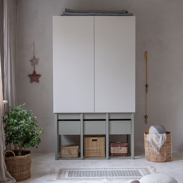 Drewniana szafa dla dziecka TWEENS Zielona