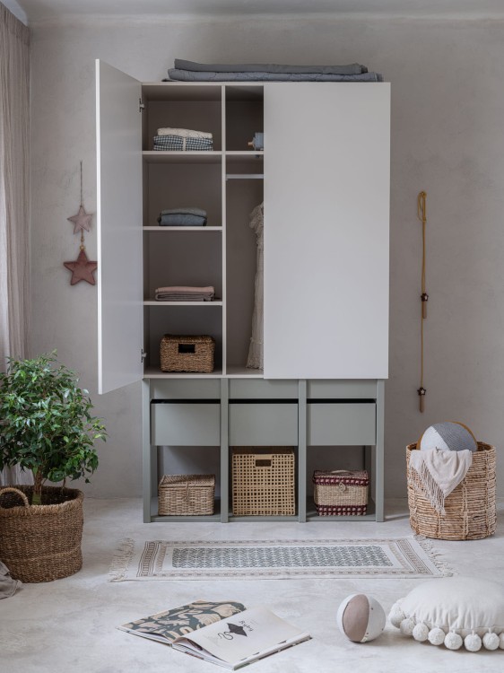 Drewniana szafa dla dziecka TWEENS Zielona