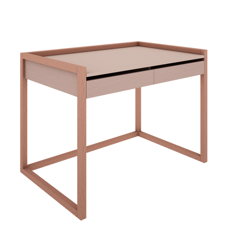 Drewniane biurko dla dziecka TWEENS różowe