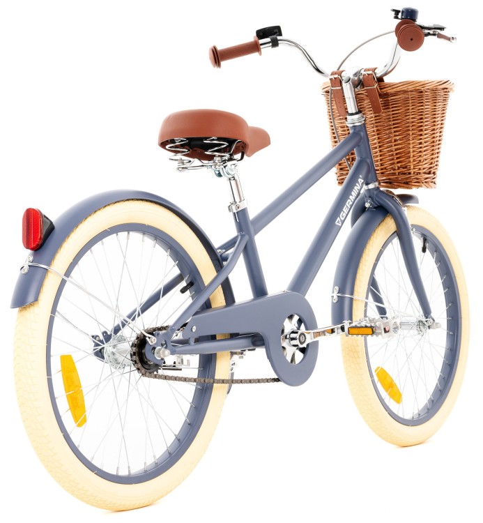 Rower dla dziecka Vintage Germina 20" cali Niebieski z Koszykiem