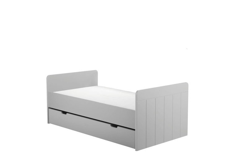 łóżeczko z funkcją tapczanika szare