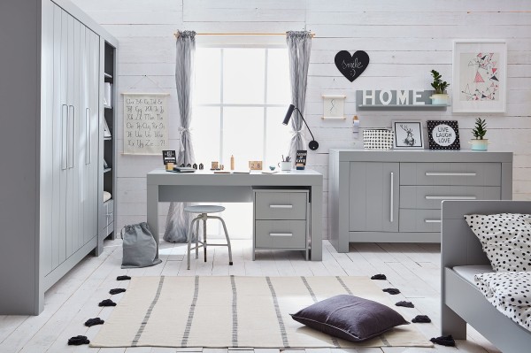 szafa dziecięca CALMO szara aranżacja pokoju