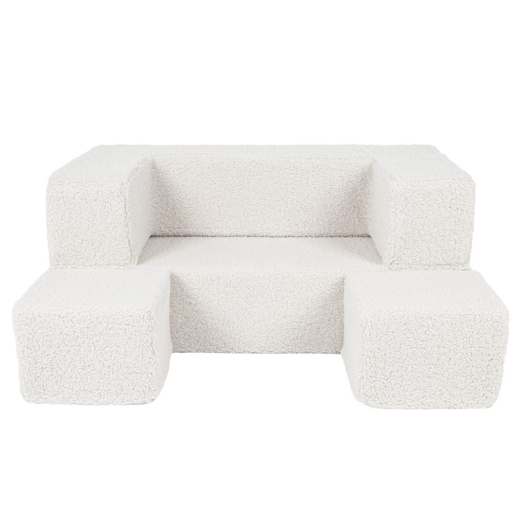 Miękka sofa dziecięca z tkaniny Bearly
