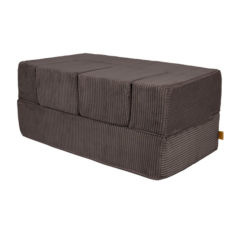 Nowoczesna sofa dziecięca w kolorze brązowym
