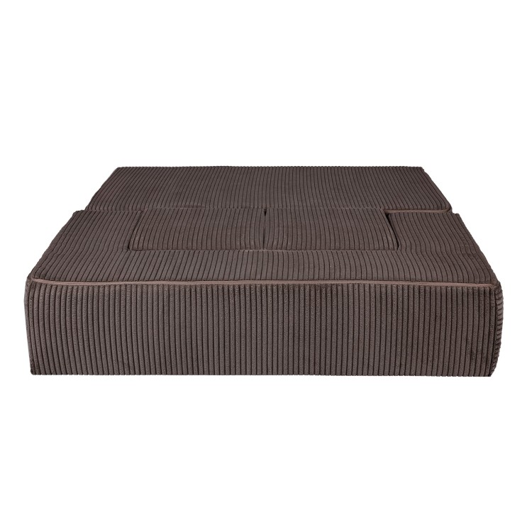 Nowoczesna sofa dziecięca w kolorze brązowym