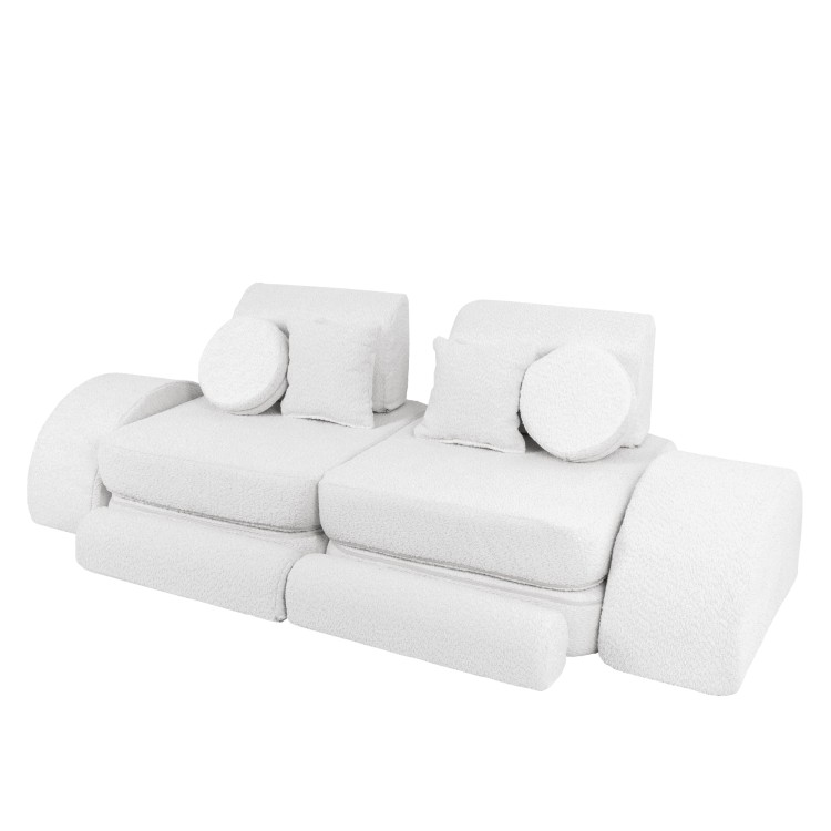 Piankowa sofa dziecięca Pocket Sofa Max biała