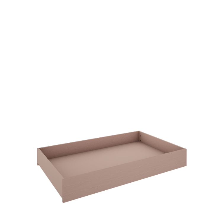 Drewniane łóżeczko z szufladą i funkcją tapczanika TWEENS Różowe