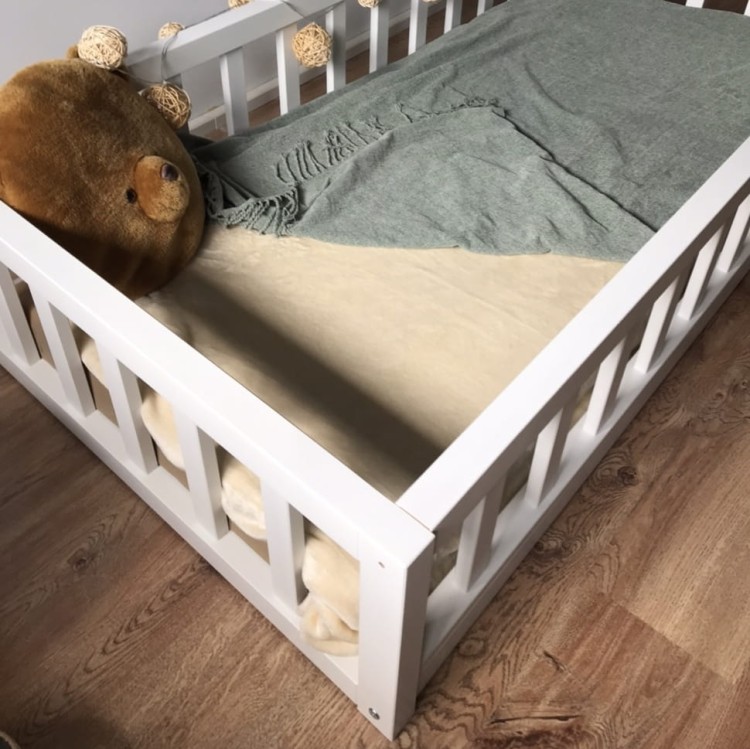 Drewniane Łóżko Bukowe dla dziecka FLOOR BED MONTESSORI