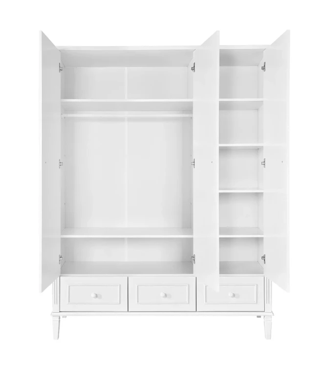 Szafa dziecięca Bianka trzydrzwiowa – widok wewnątrz