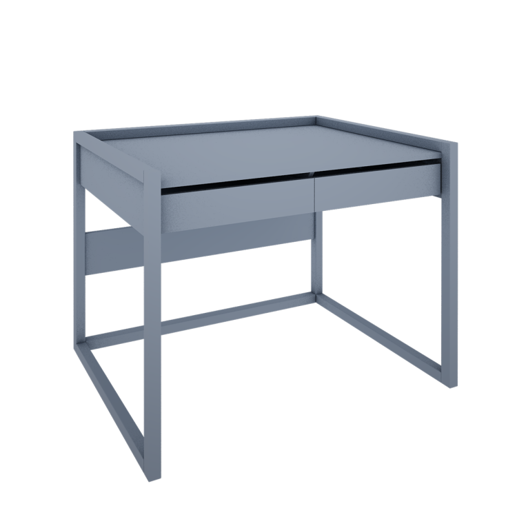 Drewniane biurko dla dziecka TWEENS Zgaszony Niebieski