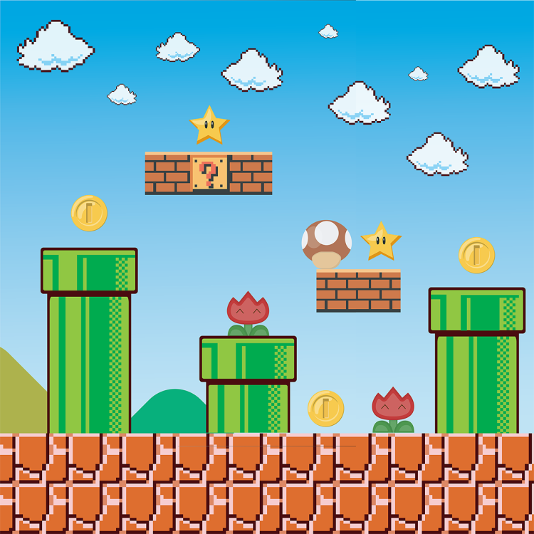 Ścianka wspinaczkowa dla dzieci Mario