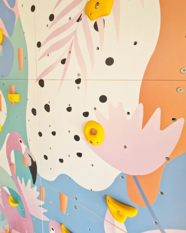 Ścianka wspinaczkowa dla dzieci Flamingi