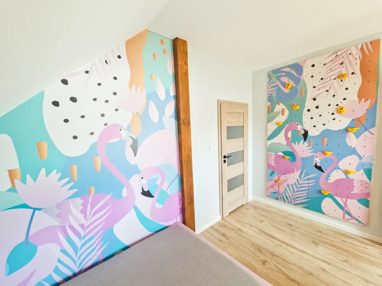 Ścianka wspinaczkowa dla dzieci Flamingi