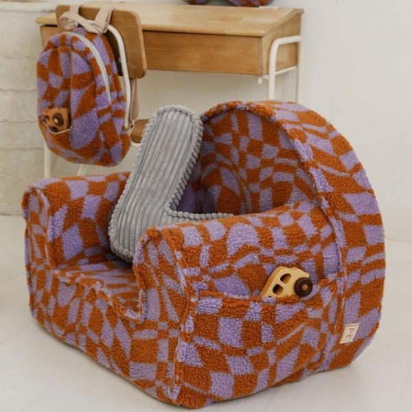 Miękkie siedzisko dla dzieci fotelik dziecięcy z kieszenią