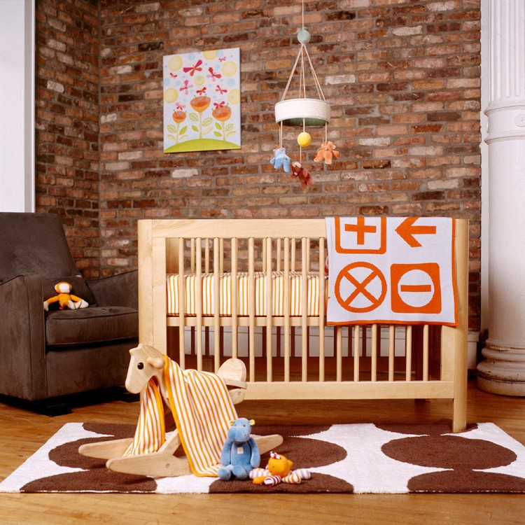 Drewniane łóżeczko do pokoju dziecka Sun Naturalne 140x70