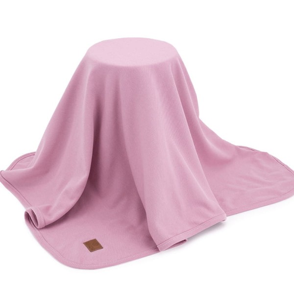 Lekki kocyk bawełniany dla niemowlaka Blush Cotton Jersey