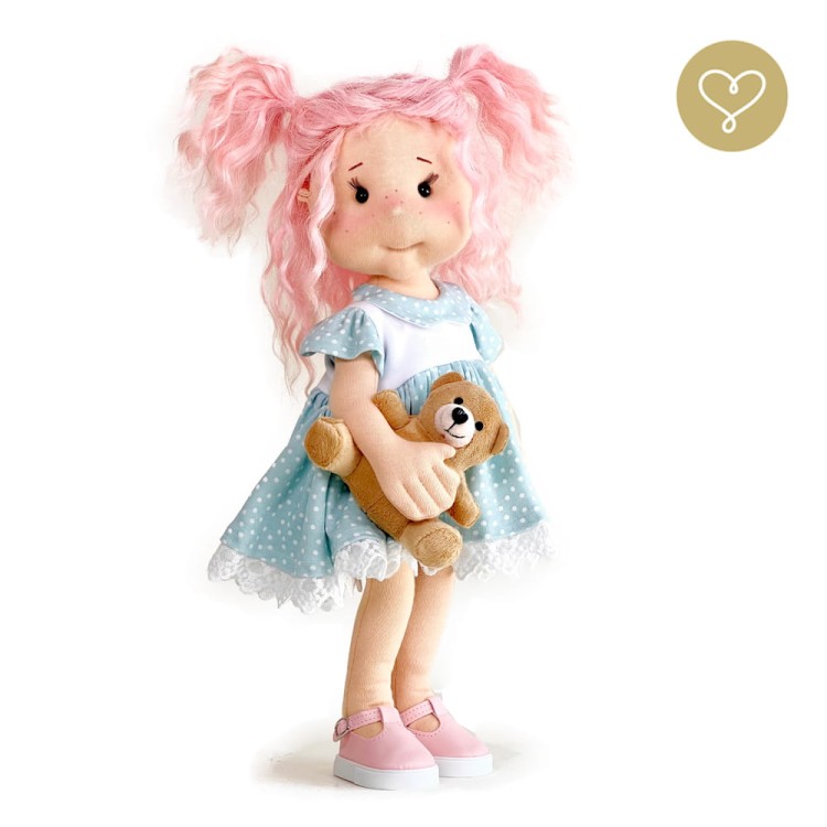 Ręcznie szyta lalka Brysia 38 cm – Lullu Dolls