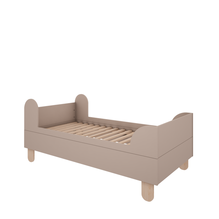 Drewniane łóżko dla dzieci 80 x 160 cm Basic Trufla  - bez materaca w zestawie