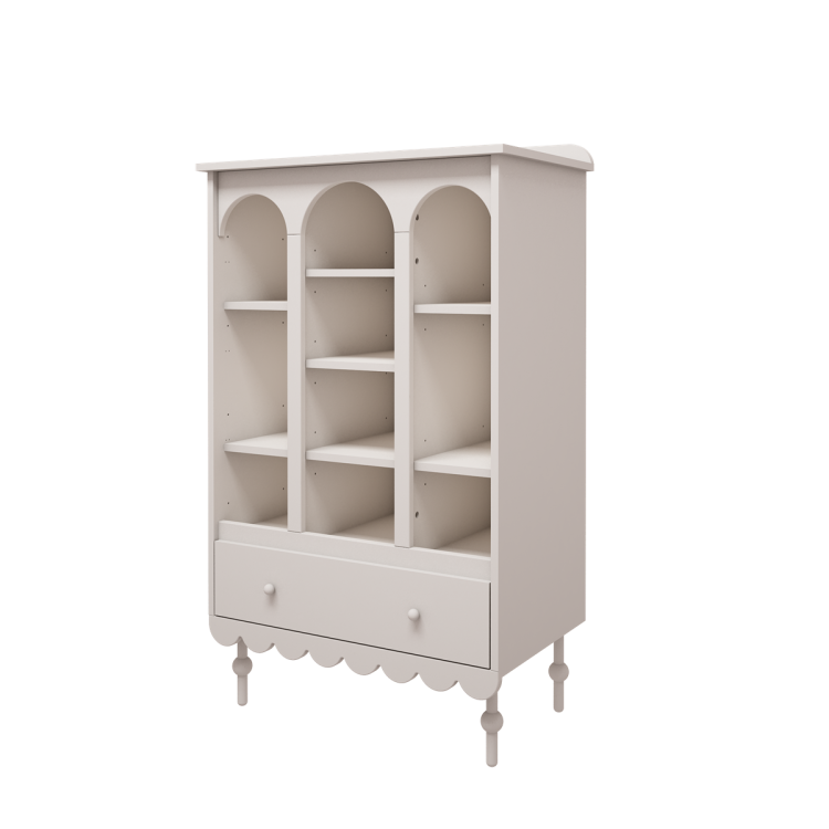 Drewniany regał dla dzieci Babushka Biały