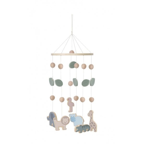 Drewniane mobile zwierzęta safari